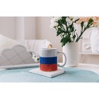 Кружка «Флаг России», 340 мл, керамика, триколор - Фото 8