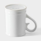 Пивная кружка Доляна, 300 мл, 12×8×10.3 см, керамика, белая - Фото 4
