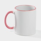 Кружка Доляна Twist, 350 мл, 12×8×9.5 см, керамика, белая - Фото 5