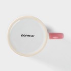 Кружка Доляна Twist, 350 мл, 12×8×9.5 см, керамика, белая - Фото 7