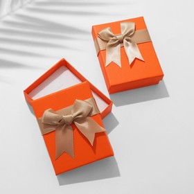 Коробочка подарочная под набор «Контраст» 7×9, цвет оранжевый