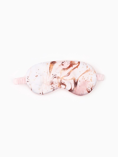 Маска для сна «Мрамор», 20×9 см, розовая