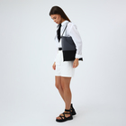 Сумка - мешок женская на молнии, 40×3×36 см, серая/чёрная - Фото 8