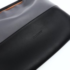 Сумка - мешок женская на молнии, 40×3×36 см, серая/чёрная - Фото 5