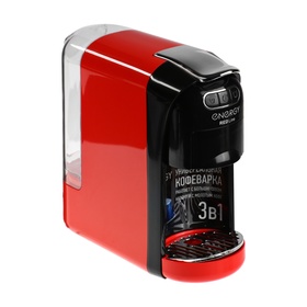 Кофеварка Energy EN-250-3, капсульная, 1400 Вт, 0.7 л, красная