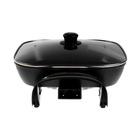 Сковорода электрическая Energy EN-906M, 1350 Вт, d=30 см, глубина 6 см, чёрная 10539057