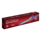 Плойка Energy EN-831, 53 Вт, керамическое покрытие, d=25 мм, шнур 1.9 м, фиолетово-серая - Фото 6