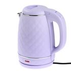 Чайник электрический Homestar HS-1007, пластик, колба металл, 1.7 л, 1500 Вт, фиолетовый - фото 51575413 Чайник электрический Homestar HS-1007, пластик, колба металл, 1.7 л, 1500 Вт, фиолетовый - фото 51575413