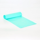 Мешки для мусора в рулоне ПСД 60 л, бирюзовые, 18 мкм 10 шт. 58×62 см - Фото 3