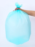 Мешки для мусора в рулоне ПСД 100 л, бирюзовые, 18 мкм 10 шт. 65×90 см  (артикул 10388563)  большой выбор товаров оптом и в розницу по низким ценам с доставкой