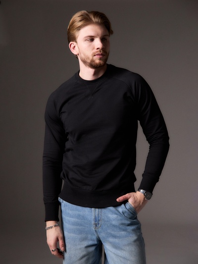 Толстовка мужская MIST Men's collection, размер 48, чёрный