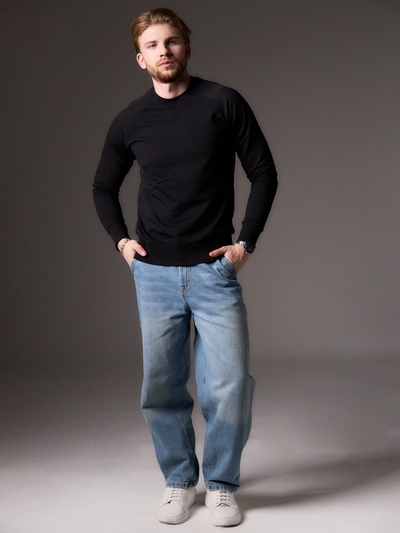 Толстовка мужская MIST Men's collection, размер 48, чёрный