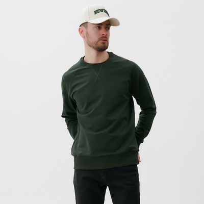 Толстовка мужская MIST Men's collection, размер 52, зелёная