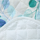 Покрывало Эвкалипт 200х210см, б/з синий, бязь 120г/м, хл 100% - фото 24299747