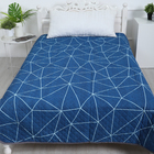 Покрывало Полигоны 180х210см, темно-синий, бязь 120г/м, хл 100% - фото 24299756