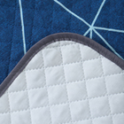 Покрывало Полигоны 180х210см, темно-синий, бязь 120г/м, хл 100% - фото 24299759