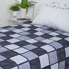 Покрывало Грани 150х210см, темно-серый, бязь 120г/м, хл 100% - фото 24299769