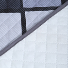 Покрывало Грани 150х210см, темно-серый, бязь 120г/м, хл 100% - фото 24299771