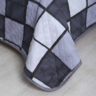 Покрывало Грани 180х210см, темно-серый, бязь 120г/м, хл 100% - фото 24299776