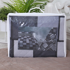 Покрывало Грани 180х210см, темно-серый, бязь 120г/м, хл 100% - фото 24299779