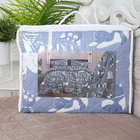 Покрывало Кошкин дом 150х210см, темно-синий, бязь 120г/м, хл 100% - фото 24299835