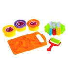 Набор для игры с пластилином «Шеф - повар», с подносом, цвет МИКС, в пакете - фото 24672372