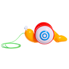 Каталка на верёвочке «Улиточка», световые эффекты, цвет МИКС, в пакете - фото 24672388