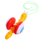 Каталка на верёвочке «Улиточка», световые эффекты, цвет МИКС, в пакете - фото 24672389