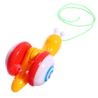 Каталка на верёвочке «Улиточка», световые эффекты, цвет МИКС, в пакете - фото 24672390