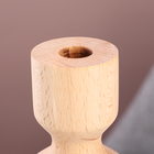 Подсвечник, модель № 14, 7 х 17 см, бук - фото 24326078