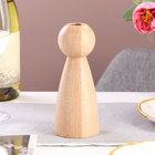 Подсвечник, модель № 8, 7 х 17 см, бук - фото 24326135