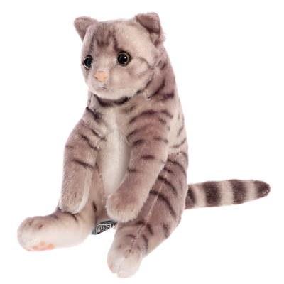 Мягкая игрушка "Котик", цвет буро-серый тайд, 15 см SC15В