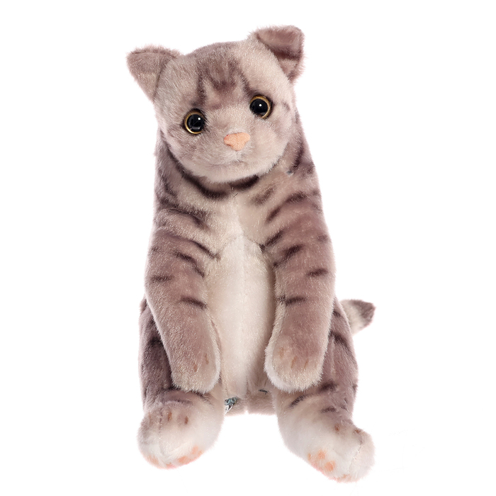Мягкая игрушка "Котик", цвет буро-серый тайд, 15 см SC15В
