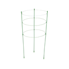 Кустодержатель, 3 кольца, d=15-17-19 см, h=45 см, металл, зелёный - фото 24326219