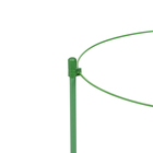 Кустодержатель, 3 кольца, d=15-17-19 см, h=45 см, металл, зелёный - фото 24326220