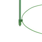 Кустодержатель, 3 кольца, d=15-17-19 см, h=45 см, металл, зелёный - фото 25353651