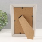 Фоторамка пластик 10х15 см "Двойная коса" серебро с голографией 13,5х18,7 см - фото 24554619