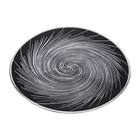 Салфетка сервировочная Regent Linea Desco, d=38 см, цвет серебристо-чёрный
