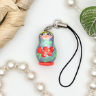 Брелок для телефона "Матрешка", 2 х 1,2см (комплект 2 шт) - фото 24347789