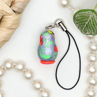 Брелок для телефона "Матрешка", 2 х 1,2см (комплект 2 шт) - фото 24347790