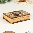 Шкатулка-книжка "Цветок", 19х14х5 см, береста - фото 24347796