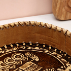 Сухарница традиционная "Самовар", 23х15х4,5 см, береста - Фото 3