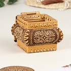 Ларчик "Малыш Ягодки", 12х12х9 см, береста - фото 24431872