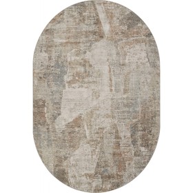 Ковёр овальный Afina, размер 100x200 см, дизайн beige/pudra