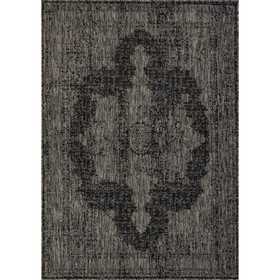 Ковёр прямоугольный Kair, размер 100x200 см, дизайн black-gray
