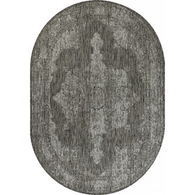 Ковёр овальный Kair, размер 140x200 см, дизайн gray