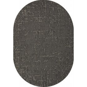 Ковёр овальный Kair, размер 100x200 см, дизайн black-gray