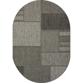 Ковёр овальный Kair, размер 60x110 см, дизайн gray