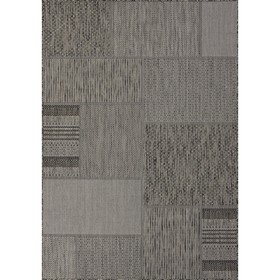 Ковёр прямоугольный Kair, размер 60x110 см, дизайн black-gray