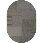 Ковёр овальный Kair, размер 100x200 см, дизайн black-gray - фото 301729379